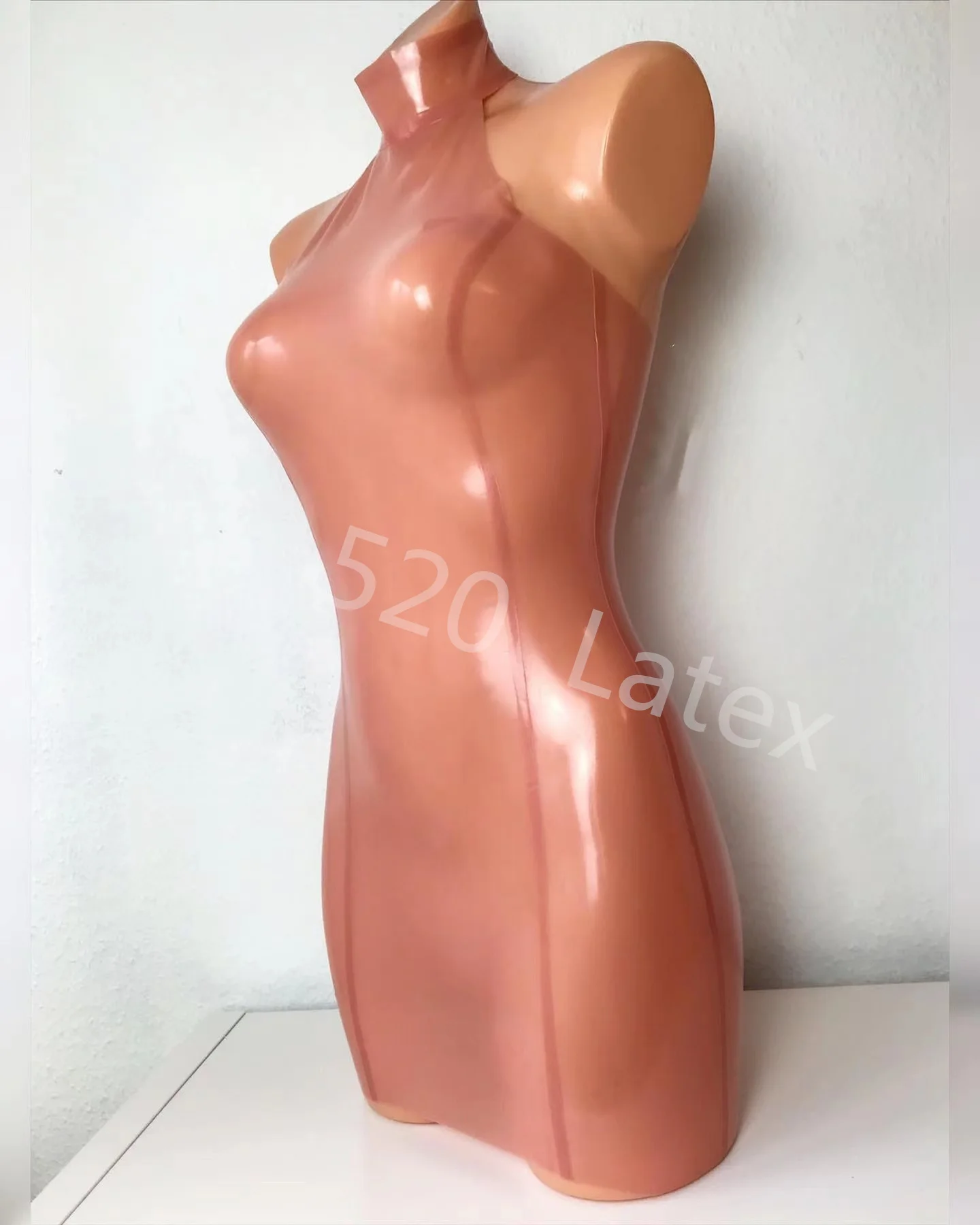 

Handmade Women Sexy Latex Sheath Dress Erotic Bag Hip Skirt Shaping Latex Waist Skirt Sexy Nake Back Clubwear