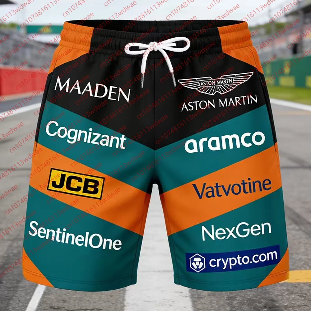 

2026 Aston Martin Shorts Motorcycle Silverstone Race Edition Spanish Racers Fernando Alonso 14 Kit Quick-drying Fans Shorts