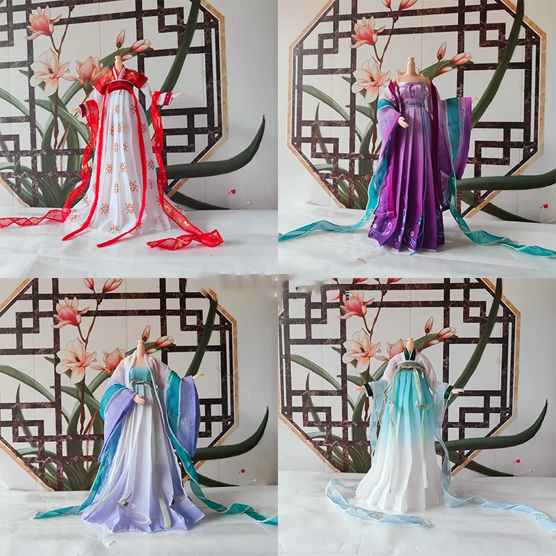 OB27 Barbi 1/6 Figure Doll 1/6 Scale BJD Ancient Costume Hanfu Fairy Dress For BJD/SD YOSD Clothes Accessories A1338