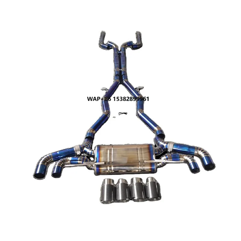 Factory Outlet Catback Titanium Alloy Exhaust System for M5 F90 4.4T Exhaust Muffler Pipe With Electronic Valve