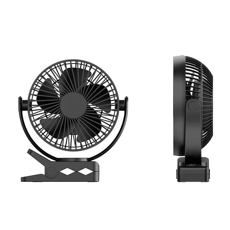 พัดลมแบบคลิป kipas angin Meja ขนาดเล็ก8นิ้ว USB แบตเตอรี่แบบชาร์จไฟได้พัดลมทำงาน kipas angin Meja USB kipas angin Kecil ส่วนตัว