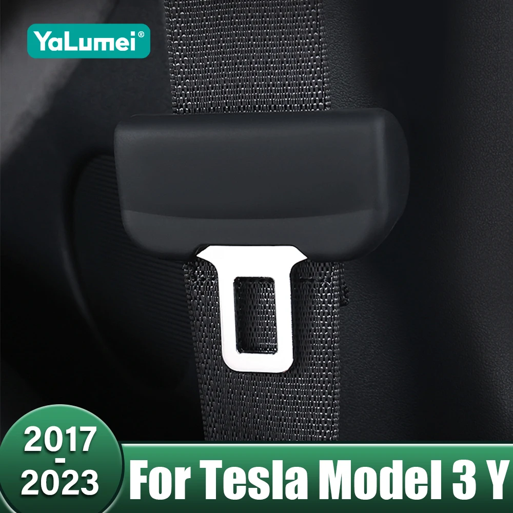 

Accessories For Tesla Model 3 Y 2017-2019 2020 2021 2022 2023 Car Seat Belt Buckle Stopper Limiter Adjust Tightness Safety Fixed