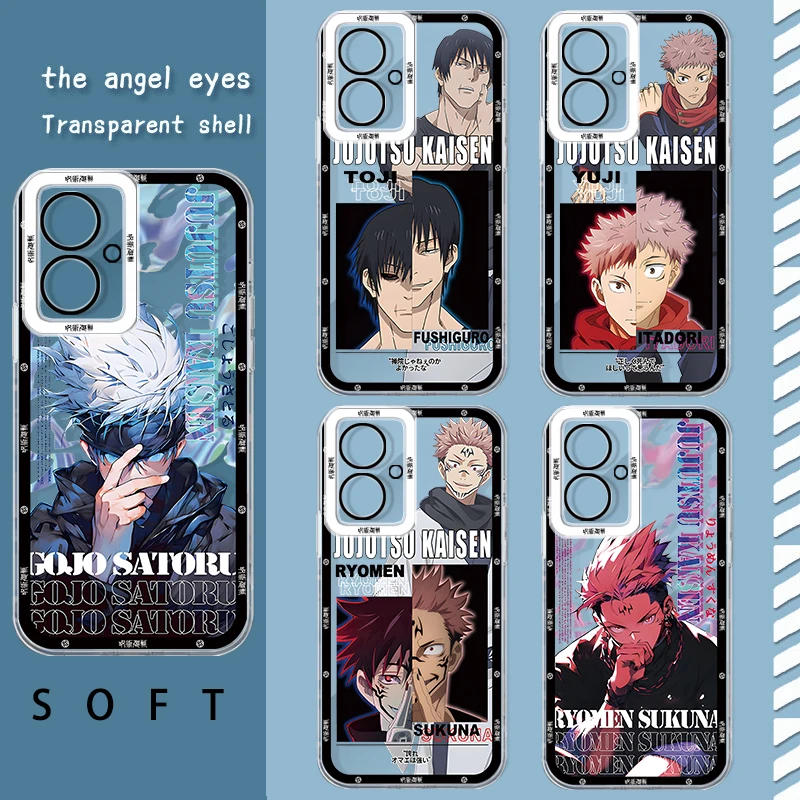 Jujutsu Kaisen Fushiguro Megumi Phone Case For OPPO A55 A57 A58 A60 A72 A73 A74 A76 A78 A79 A92 A94 A95 A96 A98 Angel Eye Cover