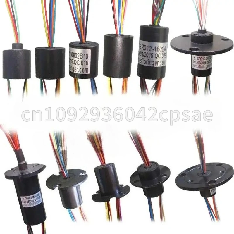 

Miniature Conductive Slip Ring OD 15.5mm 24ch / 20mm 36ch / 30mm 54ch 2A Current PTZ Slip-ring