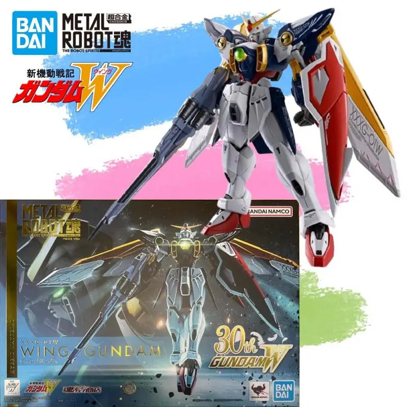 Op voorraad Echte BANDAI Mobile Suit Gundam W METAL ROBOT SPIRITS Wing Gundam Figuur Anime Action Model Toy - afbeelding 2