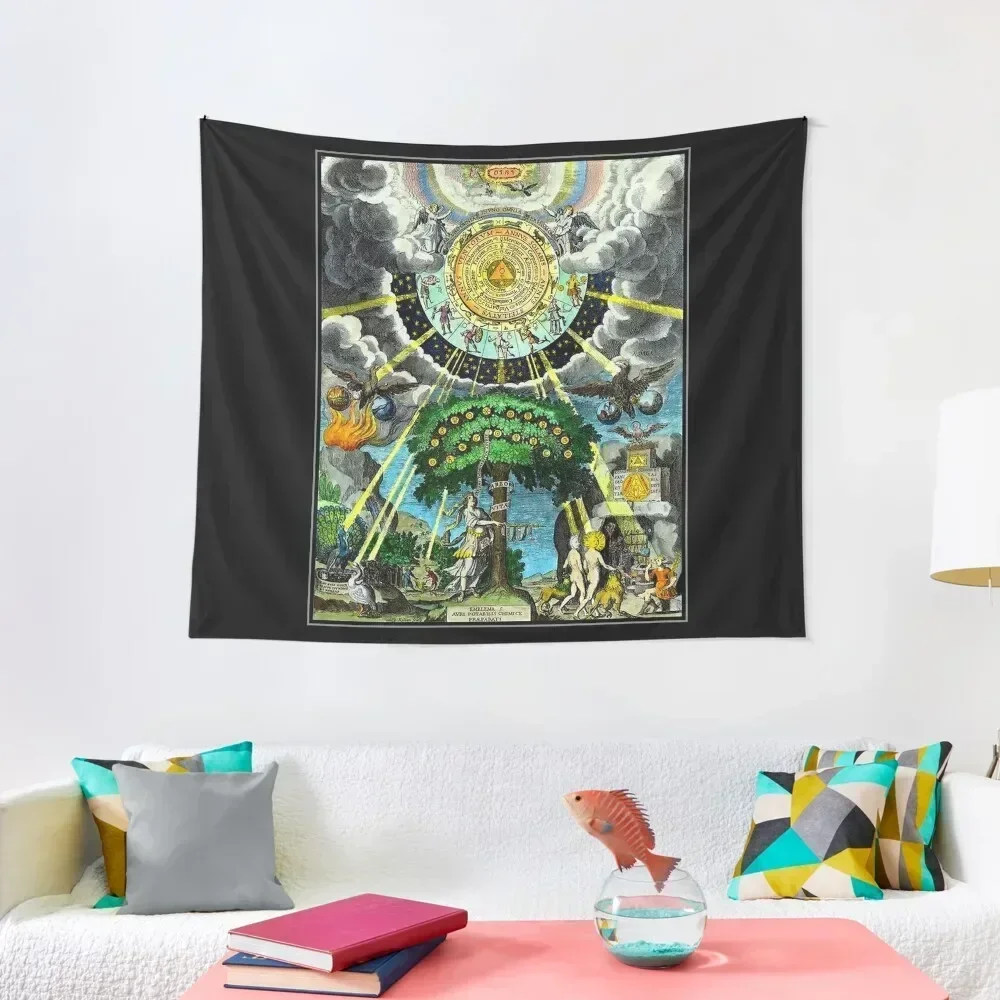 

ALCHEMICAL HERMETRIC and MYSTICAL EMBLEMS PRINT Tapestry Decoration For Rooms Wallpaper Tapestry