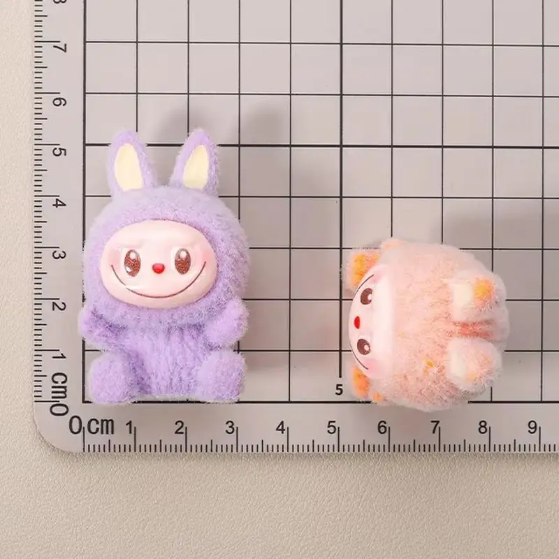 Labubu Macaron Plucked Mini Doll Blind Box Candy Color Handmade Model Desktop Exquisite Ornament Mysterious Box Peripheral Gifts image 5