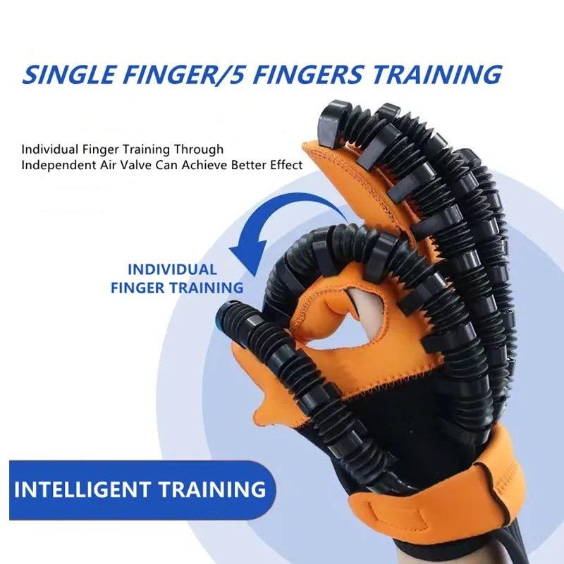 Powerful Hemiplegia Stroke Recovery Finger Rehabilitation Trainer Robot Gloves Hands Physiotherapy Rehabilitation Device