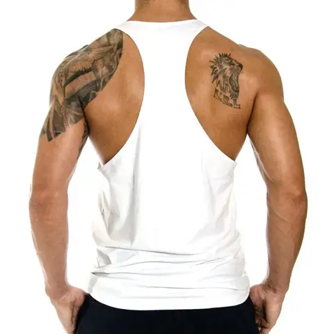 100% Cotton Bodybuilding Brand Jogger Gym Singlet Training Bodybuilding Tank Top Vest Shirt Sleeveless Fitness Shirt For Men