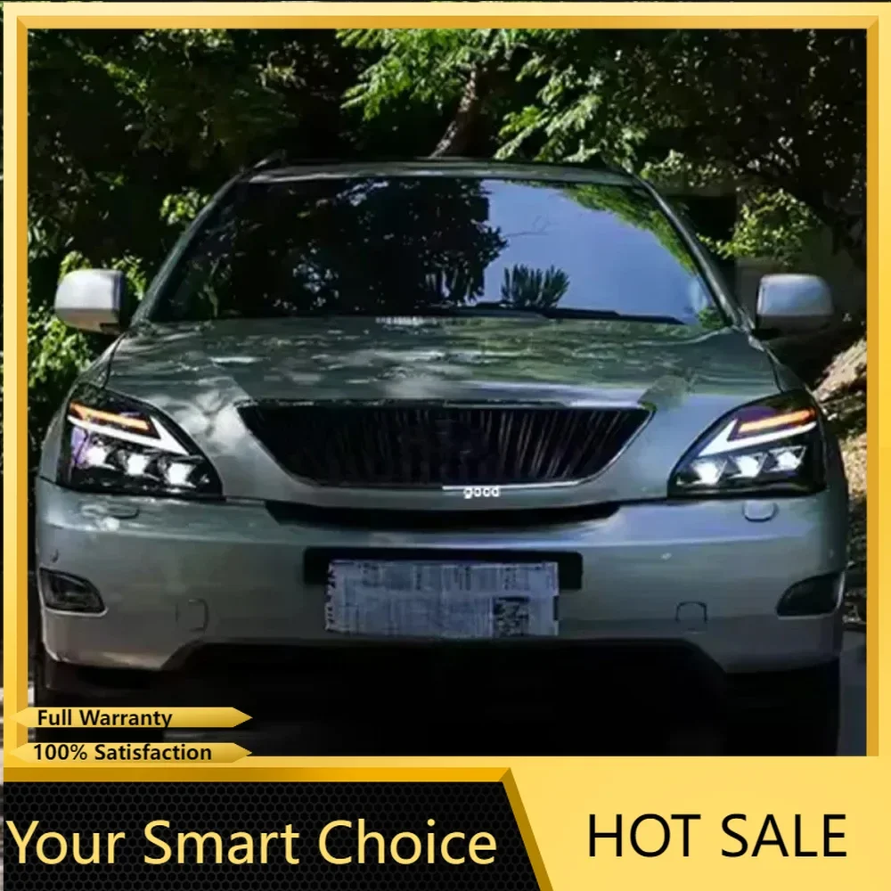 

Car Front Lamps for Lexus Rx 2003-2008 Led Auto Headlights Assembly Upgrade Start Animation 3 Projector Tools Lens Accessories