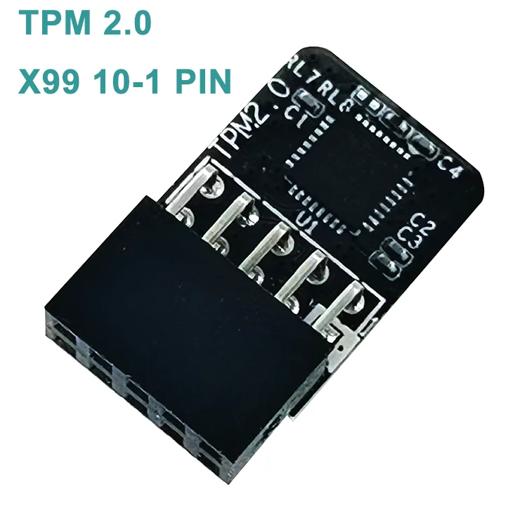 X99 Main Board Tpm 2.0 10/10-1/9pin LPC Safety Module TPM2.0 10-pin JLPC/DEBUG Connector Tpm 2.0 Module for X99 Main Board