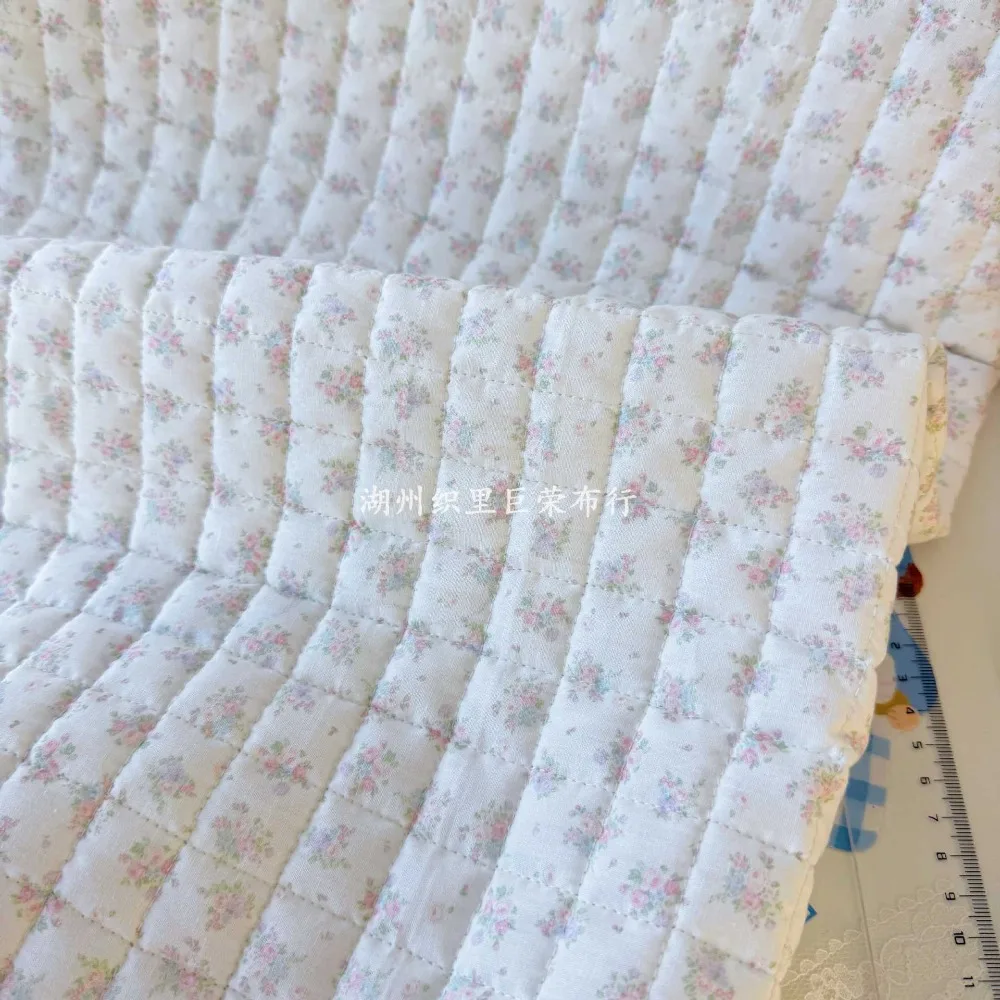 145x50cm 40s 100% Pure Cotton Quilted Printed Fabric Fresh Floral For Bags Kids Clothing Women Dresses DIY Handmade Homewear