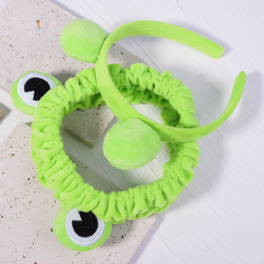 

Funny Frog Makeup Headband Wide-brimmed Elastic Hairbands Cute Girls Hair Bands Women Hair Accessories Girls Hairband