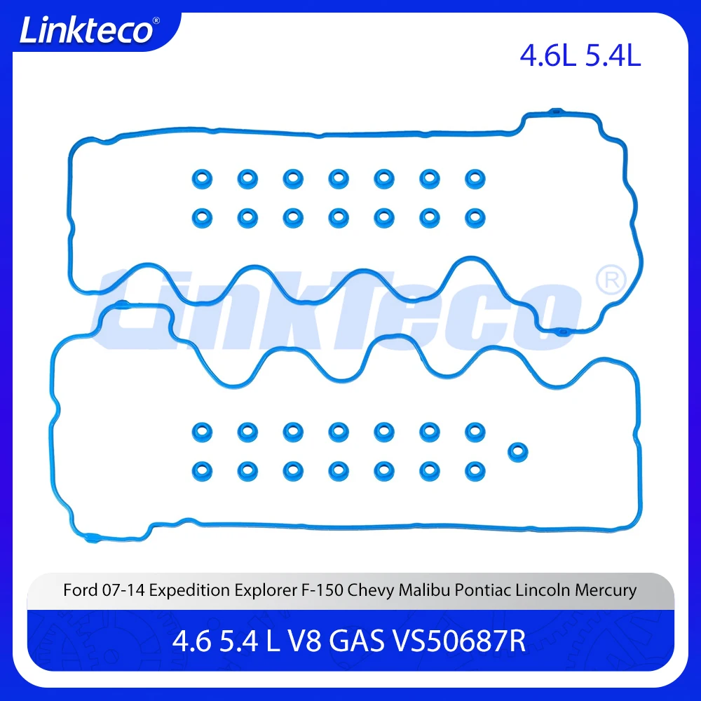 

Комплект прокладок крышки клапана детали двигателя подходит для 4,6 5,4 л V8 ГАЗ для 07-14 Chevy Malibu Pontiac Ford Expedition Explorer F-150 4,6 л 5,4 л