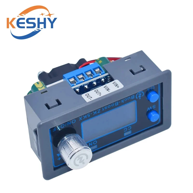 ZK-5KX DC DC Buck Boost Converter CC CV 0.6-36V 5A 5V 6V 12V 24V 80W Power Module Adjustable Regulated laboratory power supply