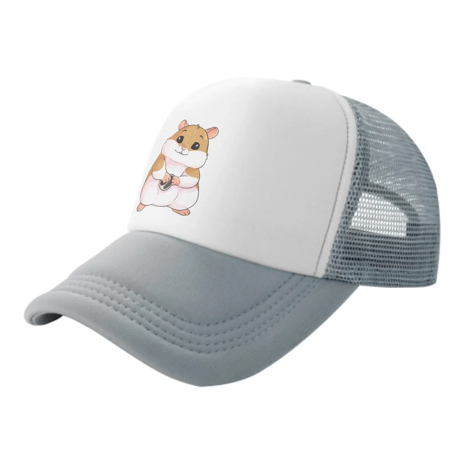 Hamster Protects Melon Seeds Summer Leisure Sports Daily Sun Hat Fishing Outdoor Men's and Women's Truck Caps Fashion