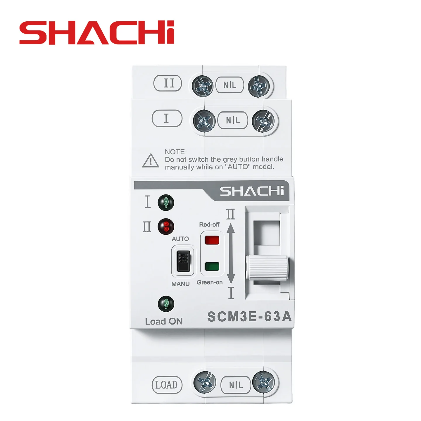 SHACHI ATS Automatic Transfer Switch 220V 230V Din Rail Dual Power Electrical Selector Switches Uninterrupted Power 63A 110V