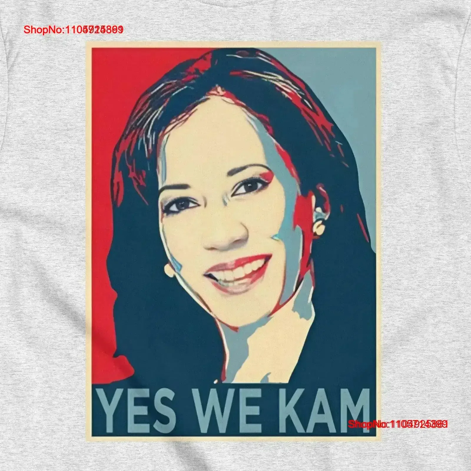 YES WE KAM Political Art T Shirt Bold Hope Inspired Design Kamala Harris vintage Washed Top For Everyday Wear Breathable
