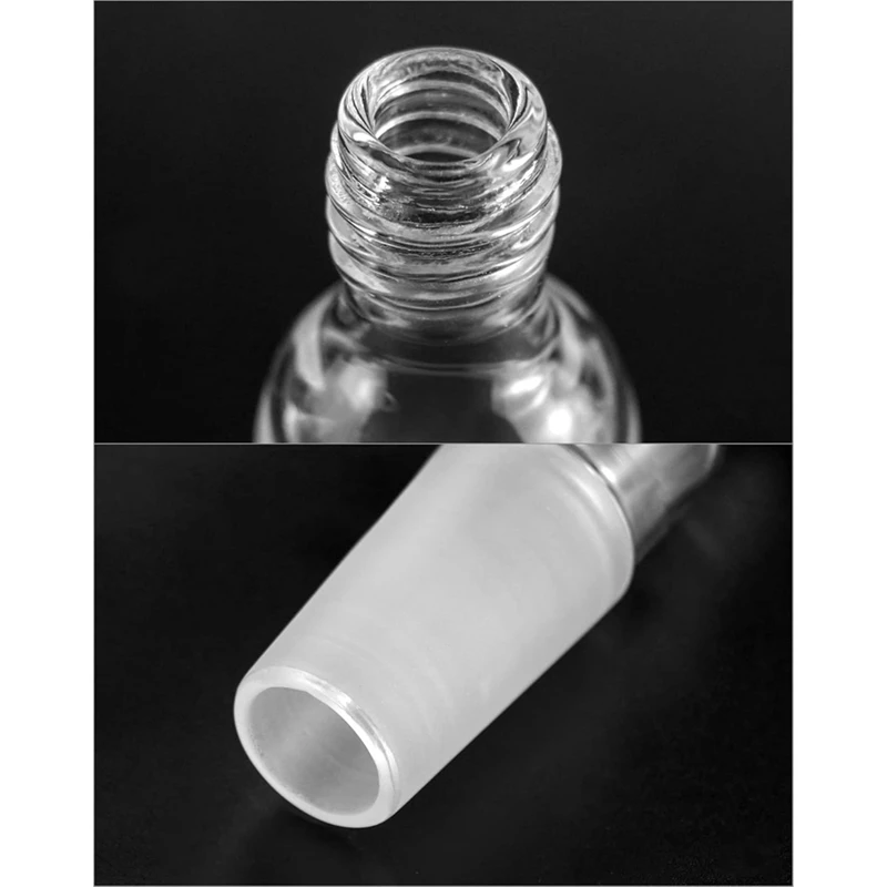 Thermometer Inlet Adapter with 24/40 Inner Joint,2pcs Glass Thermometer Adapter for Distillation Apparatus Chemistry Lab-A21R image 3