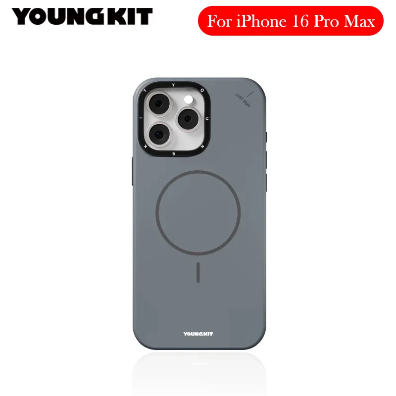 

YOUNGKIT Magnetic Case For iPhone 16 Pro Max Micro Matte Back Cover Shell