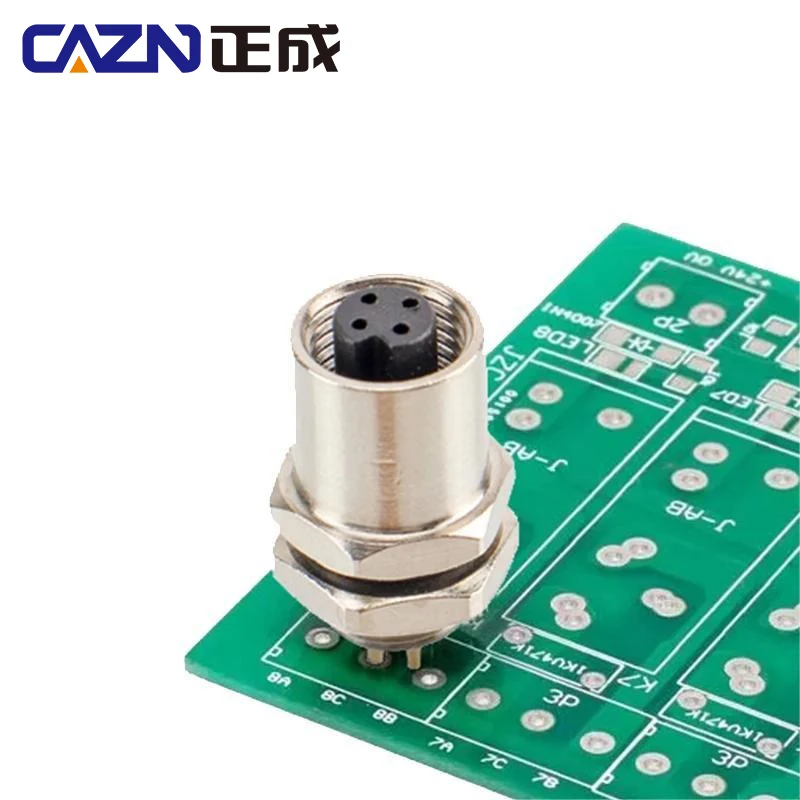 

M5 Male Female Socket PCB Solder Connector 3 4-Pin Front Wall Panel Mount Receptacle plug