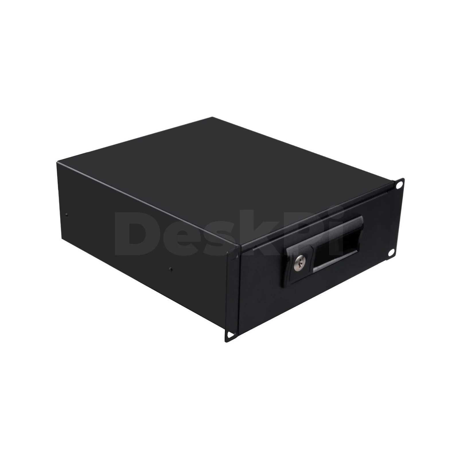 DeskPi RackMate 2U Rackmount Lockable Drawer, 10 Inch Server Cabinet Case Rack Mount for T2 Server Cabinets