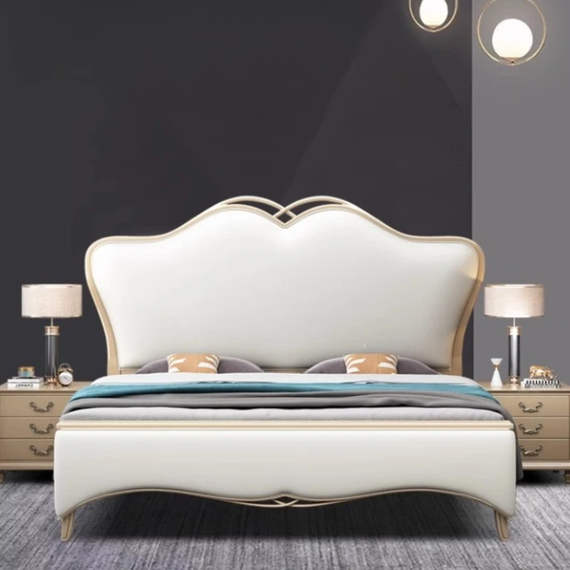 

Роскошная кровать в скандинавском стиле, королевский размер, необычная минималистичная высокая кровать для отдыха, каркас принцессы, Twin Cama De Lujo Para Dormitorio, мебель