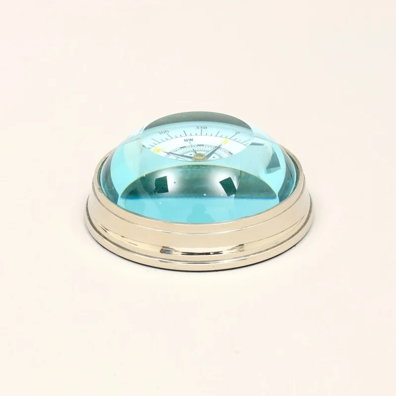 Condensador de alumínio colecionável vintage Campass-Prata