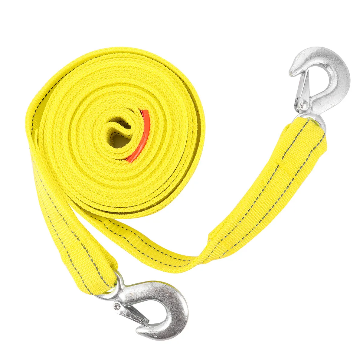 5 Meter Heavy Duty Trailer Strap Car Tow Rope Polyester Material U Shaped Hooks Strong Vibration Reduction Safe Towing