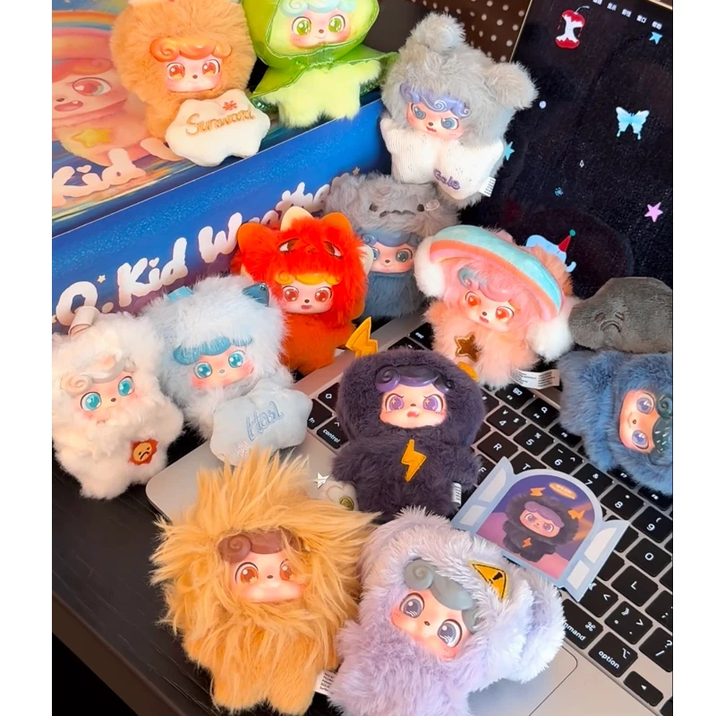 

Q.Kid Weather Minl Series Blind Box Cute Doll Collectible Toy Mystery Box Kawaii Keychian Desktop Ornament Birthday Gift