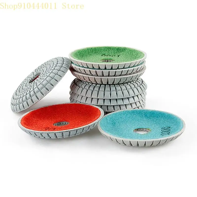 28gf 7pcs 4 pollici lucidatura pesante set bagnato/asciutto per sostituzione del calcestruzzo in pietra