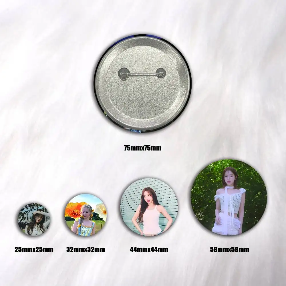 Singer N-NAYEON Creative Round Button Badges Cute Pin Brooch for Backpack Clothes Lapel Jewelry Accessories Friends Gift