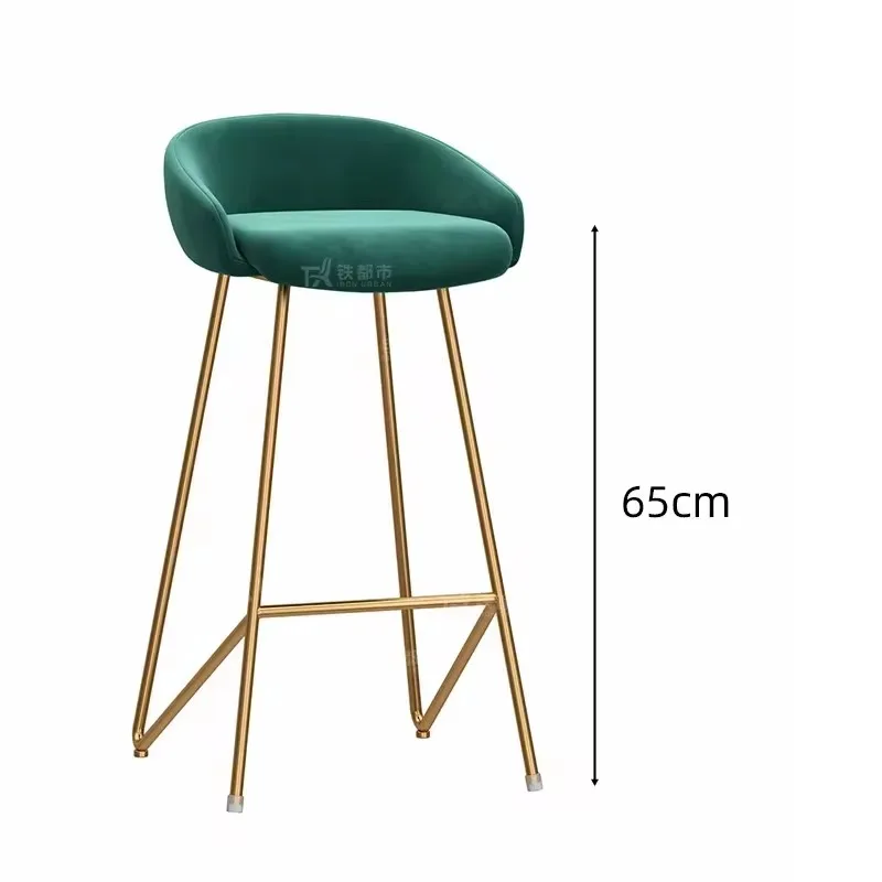 High Chair Height Home Bar Ergonomic Kitchen Stool Lightweight Modern Stools Sillas Para Comedor Counter Sandalye Salon Luxury