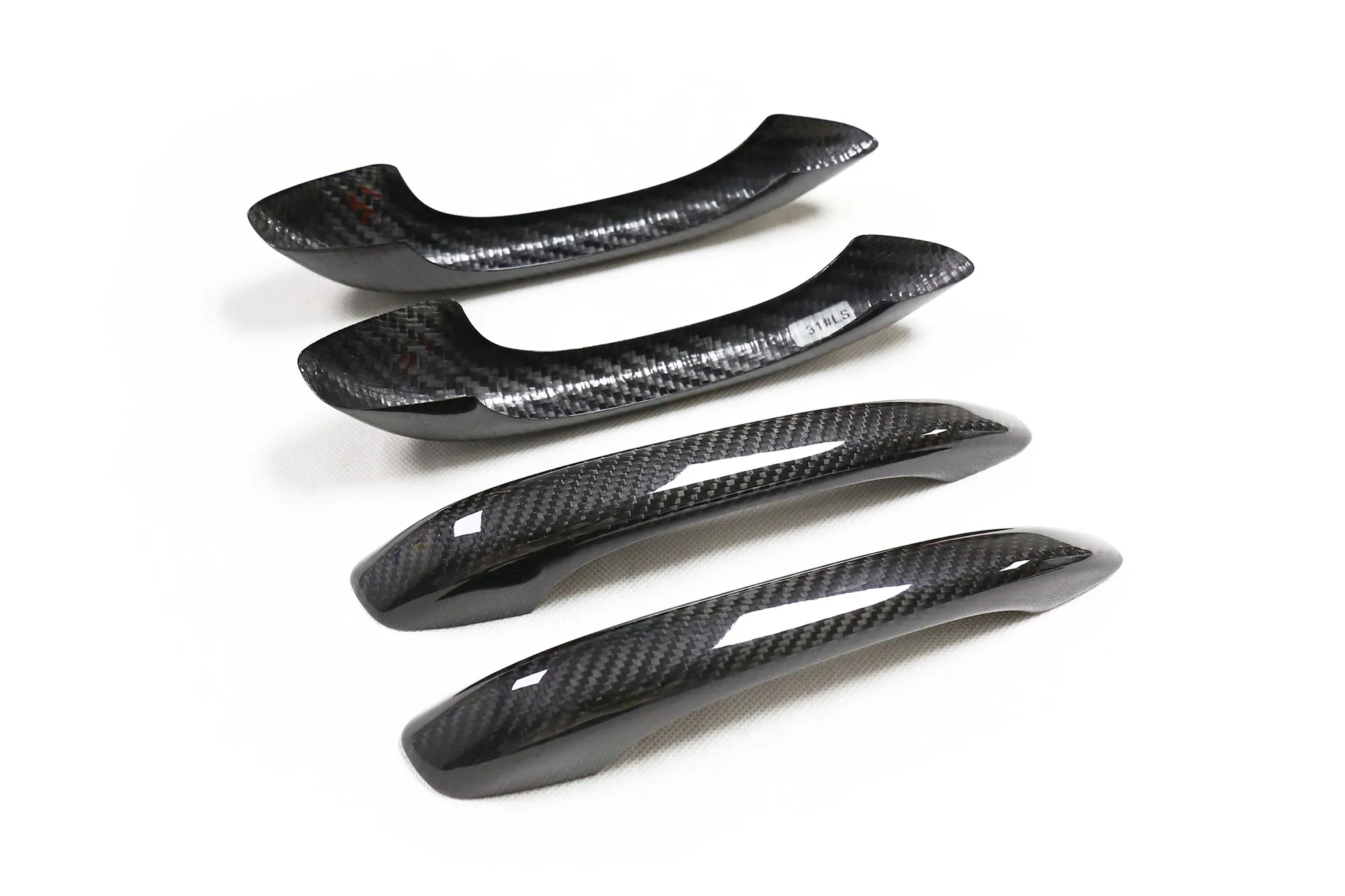 Tiypeor Dry Carbon Half Wrap Door Handle Cover Overlay for Porsche Macan 95B 2014-2024 Exterior Trim Automotive decorative part