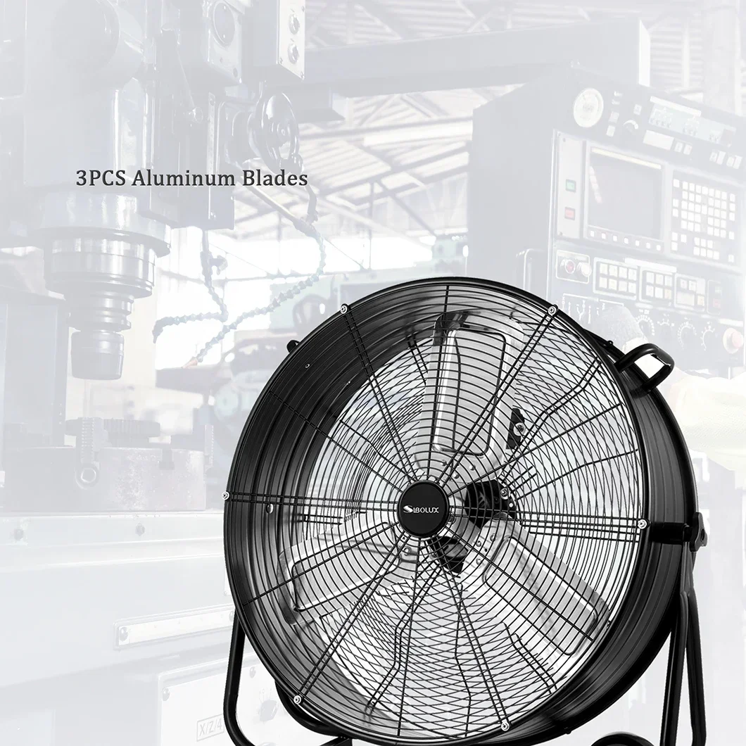 500W 36Inch Super Strong Airflow Industrial Drum Pedestal Fan High Speed Factory Industrial Floor Fan Electric Ventilateur