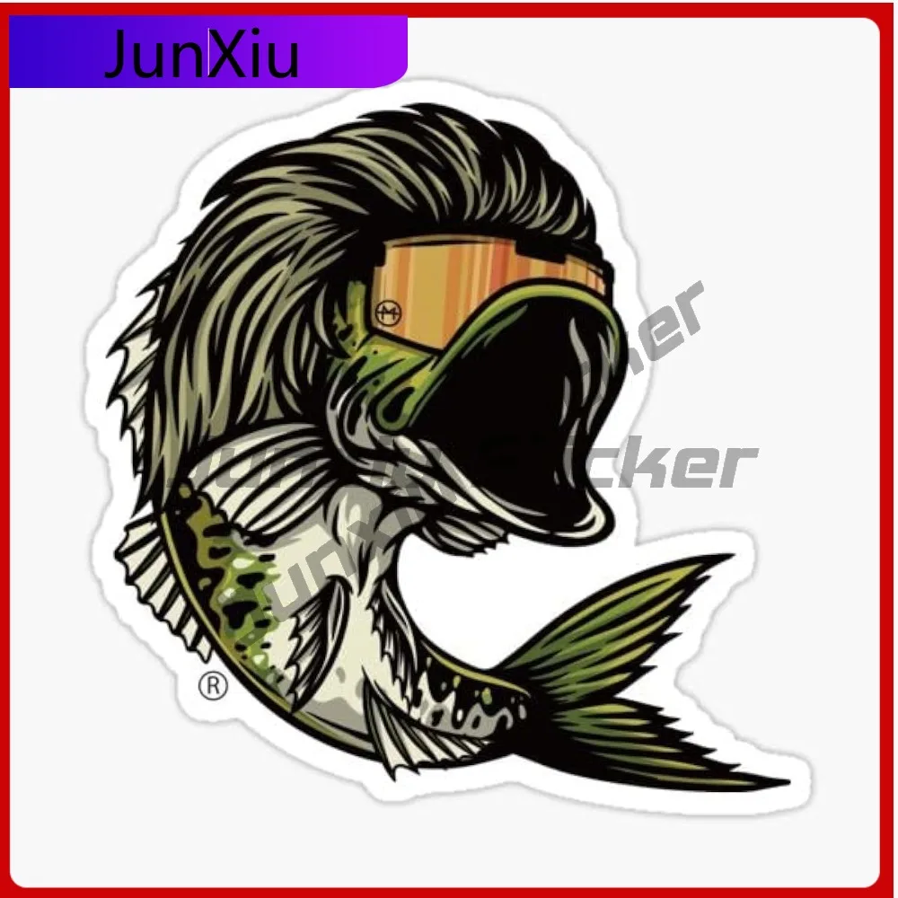 

Bass Mullet Sticker Vinyl Waterproof Decal For Car Laptop Wall Window Bumper Occlusion Scratch Decals Accessories Motorcycle Suv