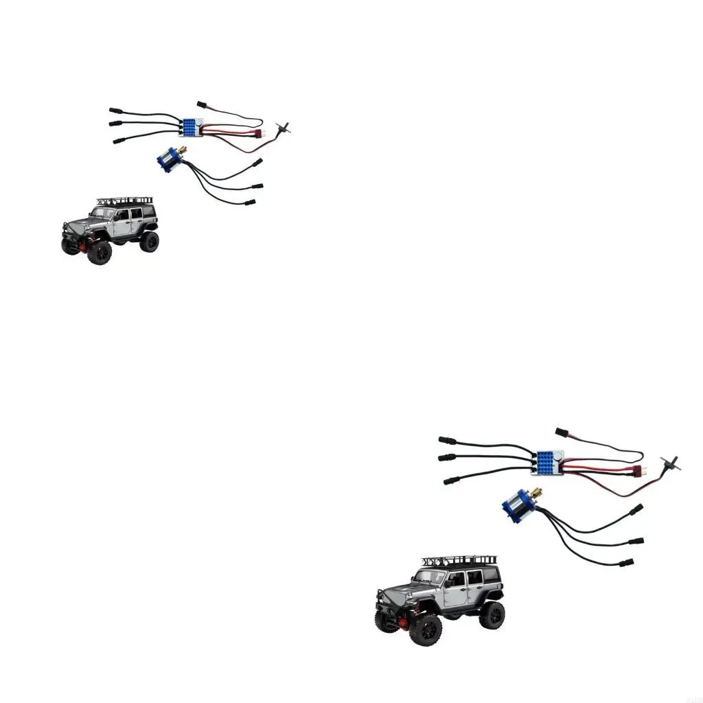  High Efficiency Motor Upgrades Kits with ESC Set For Remote Control Toy Metal Construction Noise Reduction Technology