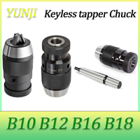 B10 B12 B16 B18 B22 Self tightening drill chuck MT1 MT2 MT3 MT4 C6 C8 C12 C16 C20 R8 Morse Drill Chuck Lathe 1-10 1-13mm 1-16mm