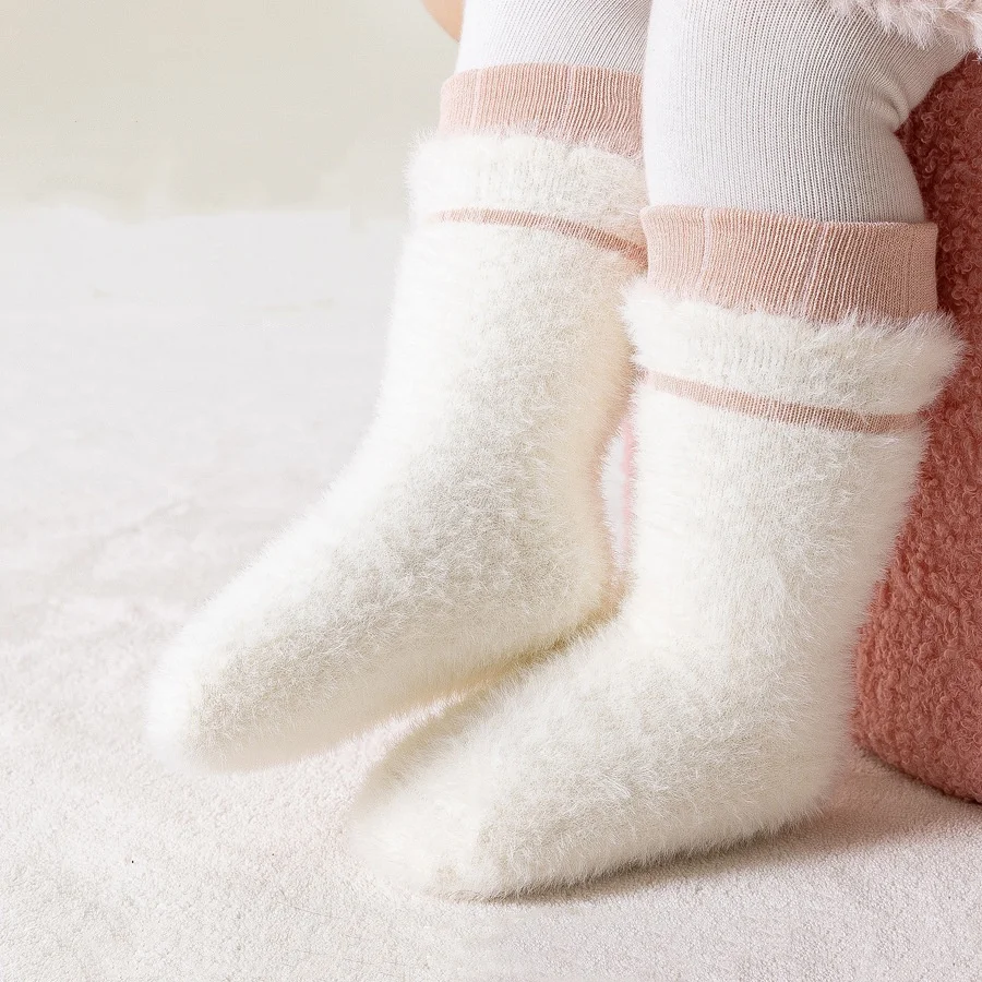 

3 Pairs/Set Children's Socks For Girls Boys Winter Baby Toddler Thick Warm Home Floor Sock Kids Soft Boneless Keep Warm Stocking