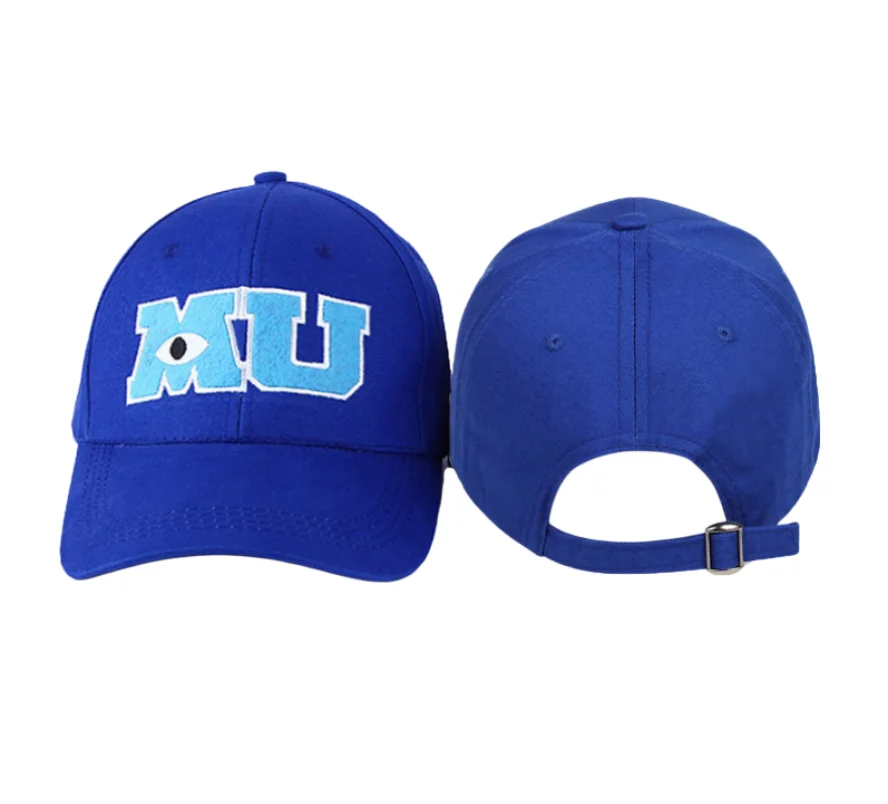 Neue Big Eye Cap Monster University MU Anime Unisex Baseballkappe für Erwachsene Comic Outdoor Big Eye Stickerei Baumwolle Snapback Hut Geschenk – Detail 1