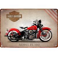 1pcs,Vintage Metal Sign Model FL 1947 Motorcycle Tin Sign