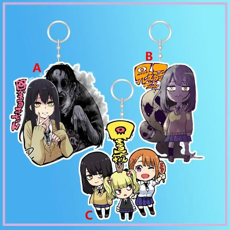 Anime Keychain Yotsuya Miko Niguredou Yuria Acrylic Keyring strap Figure hanging accessories 6cm