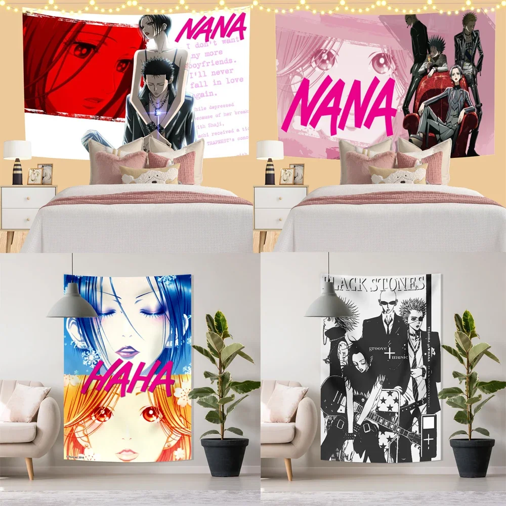 3x5ft Japanese Classic Anime NANA High School Hippie Wall Hanging Tapestries for Living Room Home Dorm  Kawaii Room