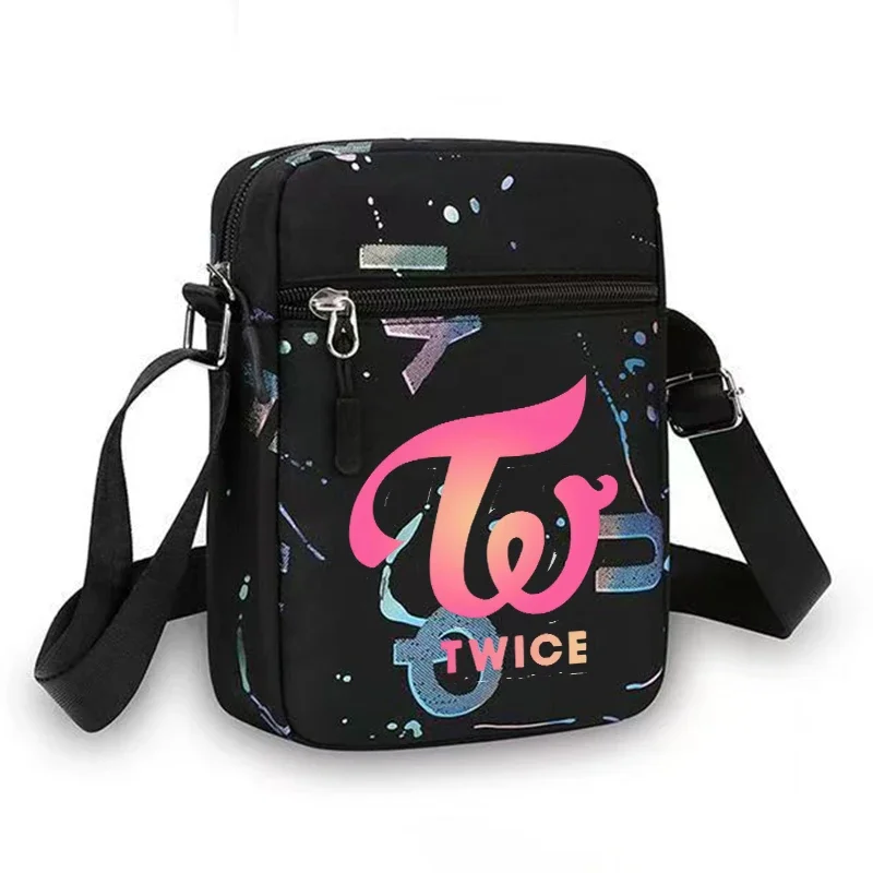 New Cartoon Shoulder Bag Kpop TWICE Crossbody Bag for Woman Man Fashion Mobile Phone Storage Pouch Female Handbag Birthday Gift view 2