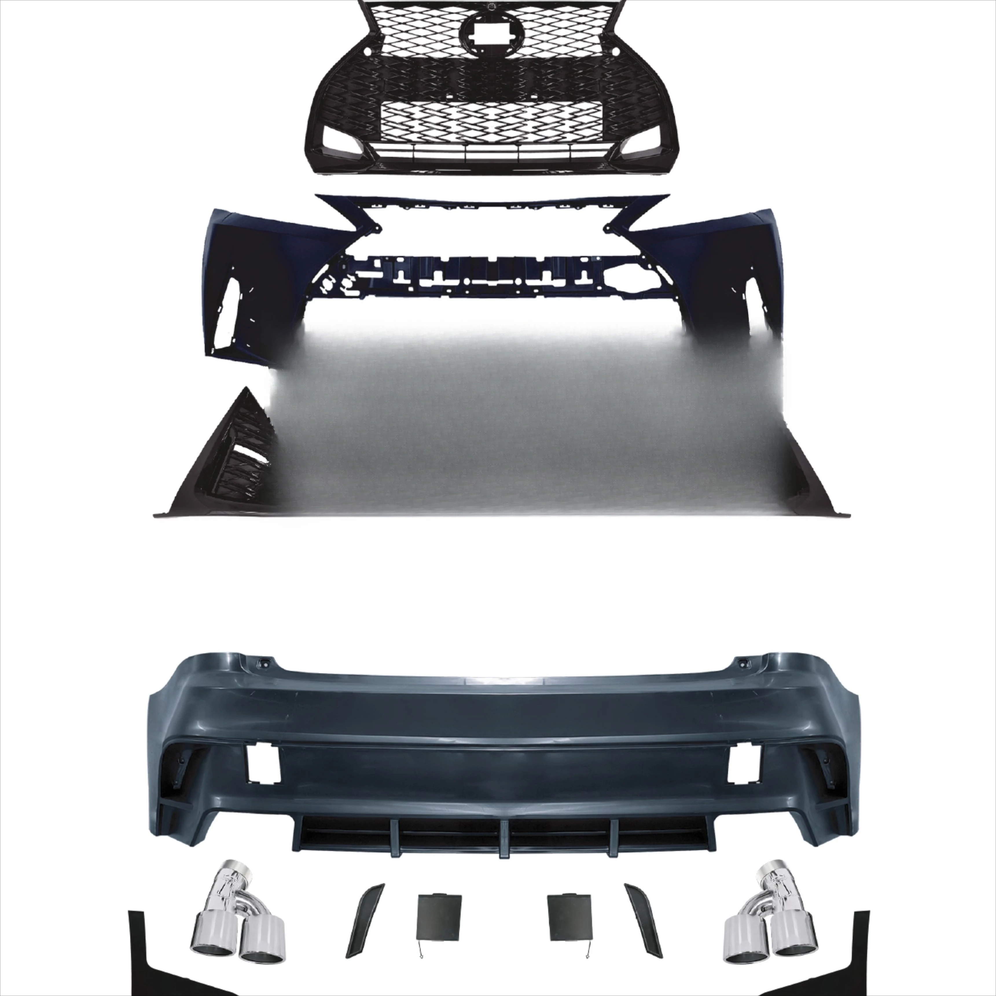 

2021 model with front and rear bumpers and grille hood kit
