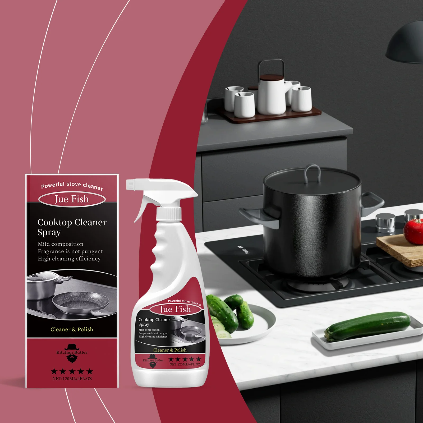 Powerful Cooker Foam Cleaner Quickly Dissolve Grease Eliminate Odors Remove Black Scale for Kitchenware Heavy Oil Cleaner Spray