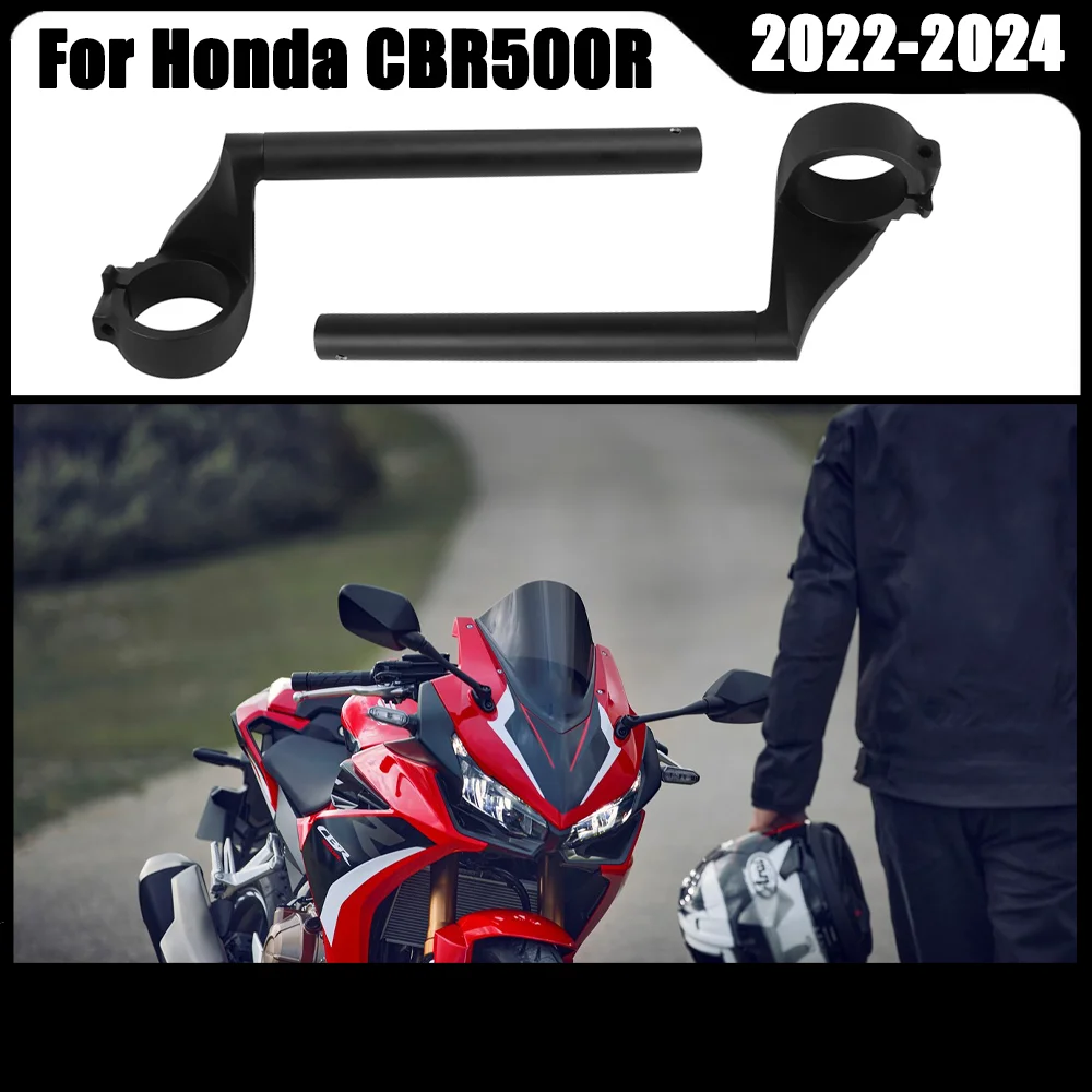 

For Honda CBR500R CBR 500 R CBR500 R 2022-2024 2023 48mm Motorcycle Fork Tube Clip-On Handlebars Clip Ons Handle Bar Grips