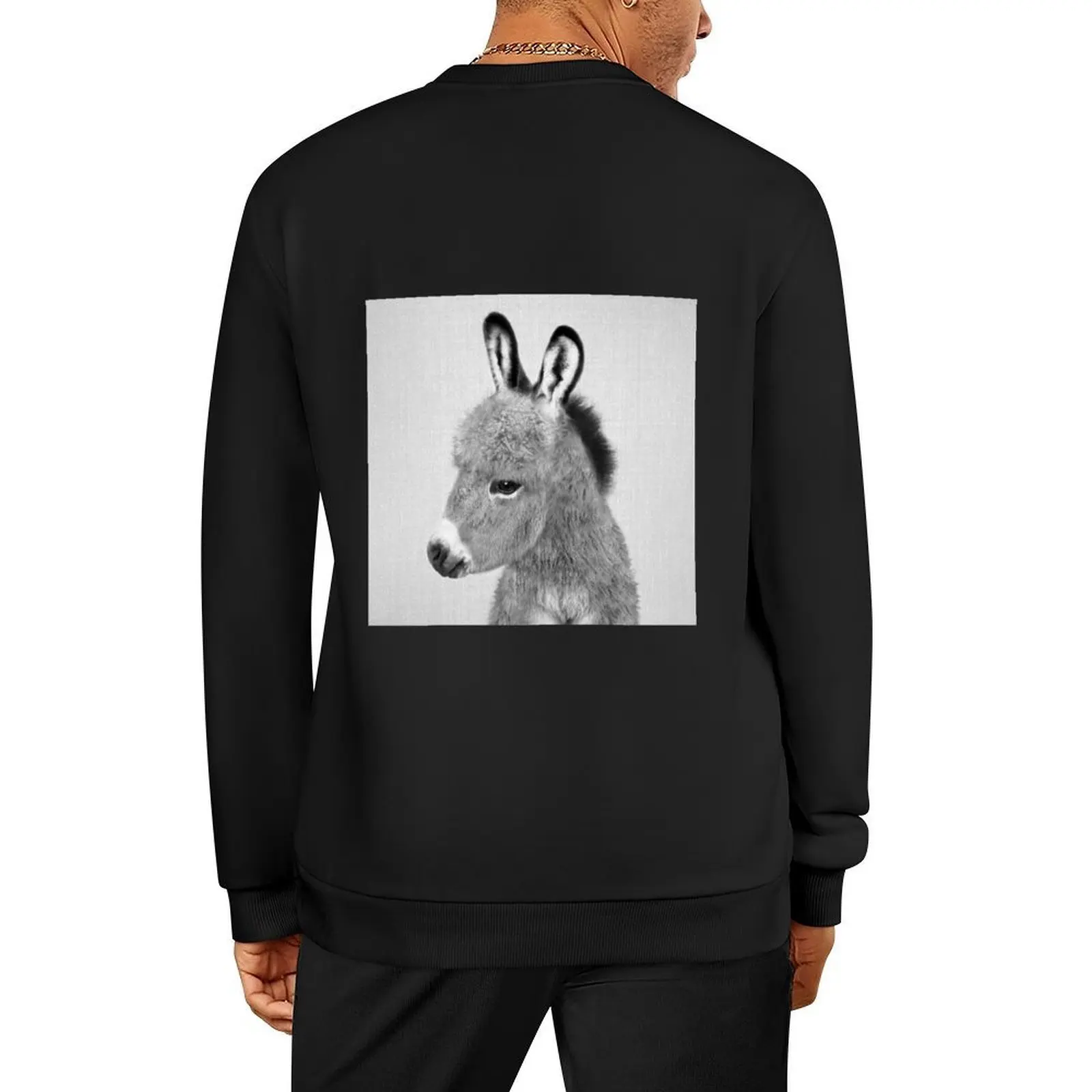 

Donkey - Black & White Pullover graphic t shirts men men's autumn clothes men's coat men's clothing oversize sweatshirts