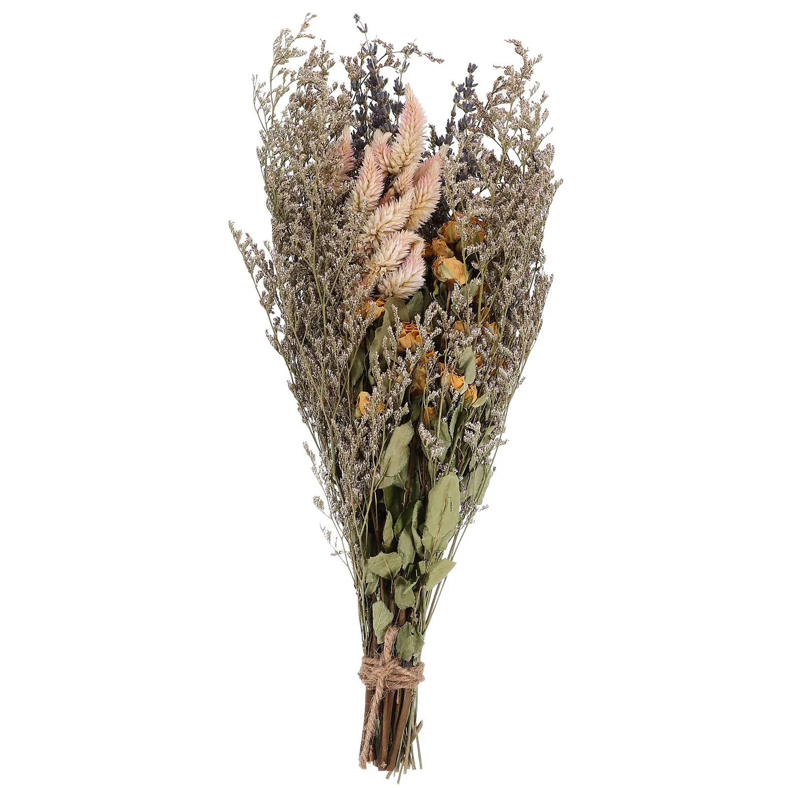 Ramo de Rosas de Lavanda Secas, Arreglo Floral de Lavanda Eterna Preservada en Jarrón, para Bodas, San Valentín, Fiestas, Fotografía