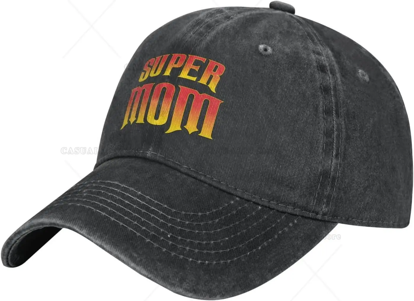 Super Mom Adult Vintage Trucker Dad Hat Denim Baseball Cap Funny Cowboy Hat Gift for Mother